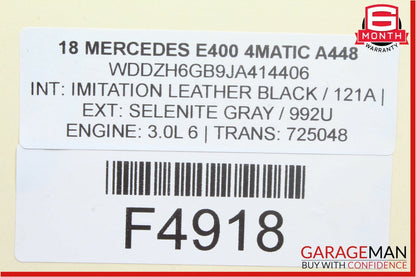 18-19 Mercedes W213 E300 E400 Radiator Cooling Fan Motor Electric Shroud OEM