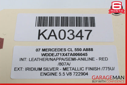 07-14 Mercedes CL550 S550 Front Left Driver Seat Control Memory Switch Set OEM