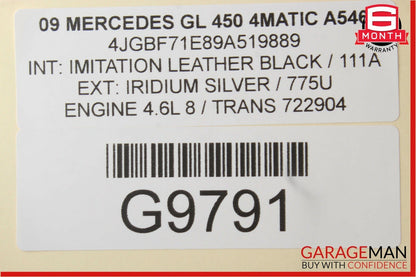 06-12 Mercedes GL450 ML550 Center Dash Hazard Light Switch Control Panel OEM