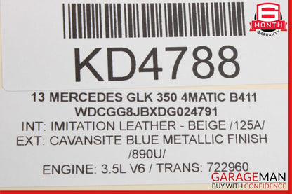 10-15 Mercedes X204 GLK350 GLK250 Panorama Pano Roof Sun Shade Roller Blind OEM