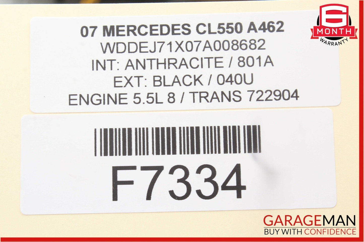 07-13 Mercedes W216 CL550 S600 Electronic Parking Button Switch 2215401445 OEM
