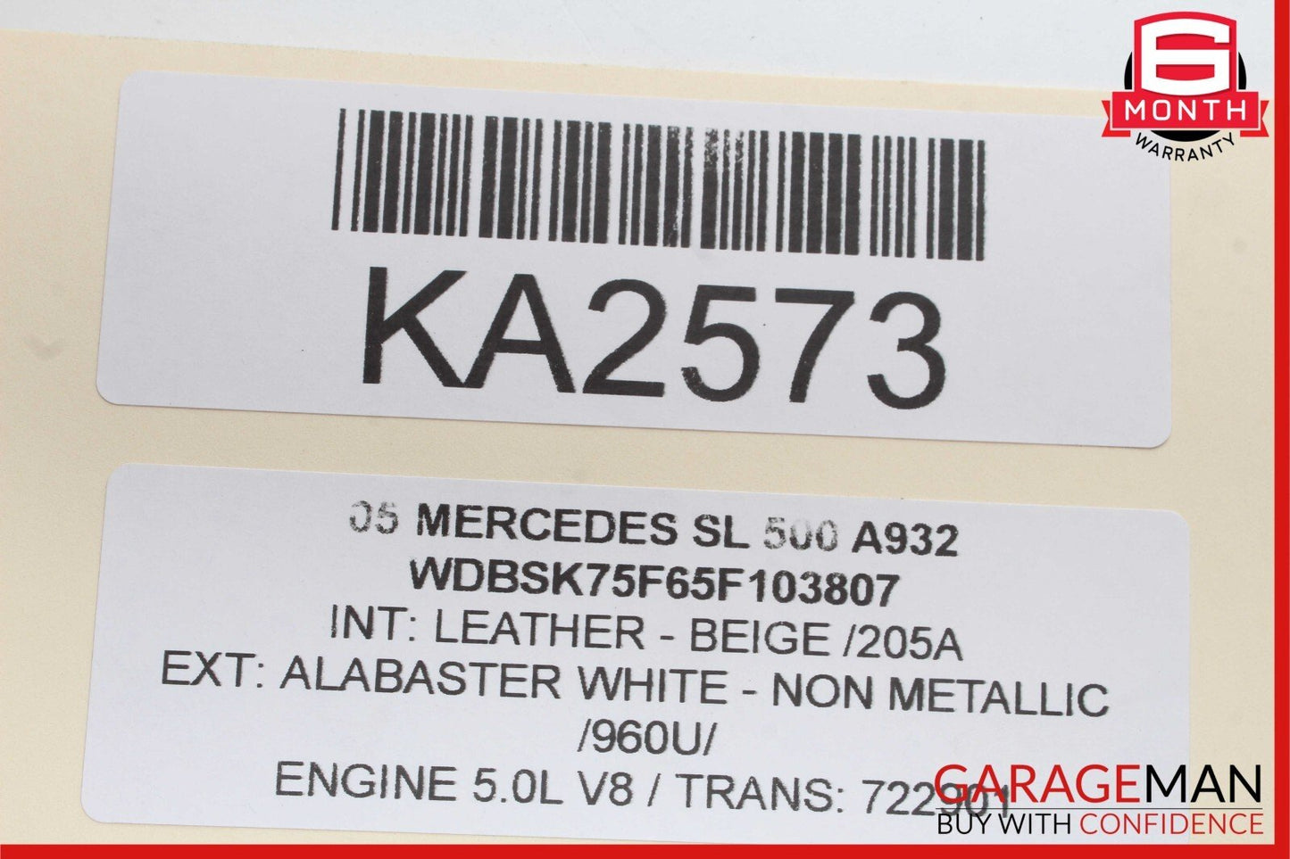 03-08 Mercedes R230 SL500 SL55 AMG Bose Front Right Side Door Audio Speaker OEM