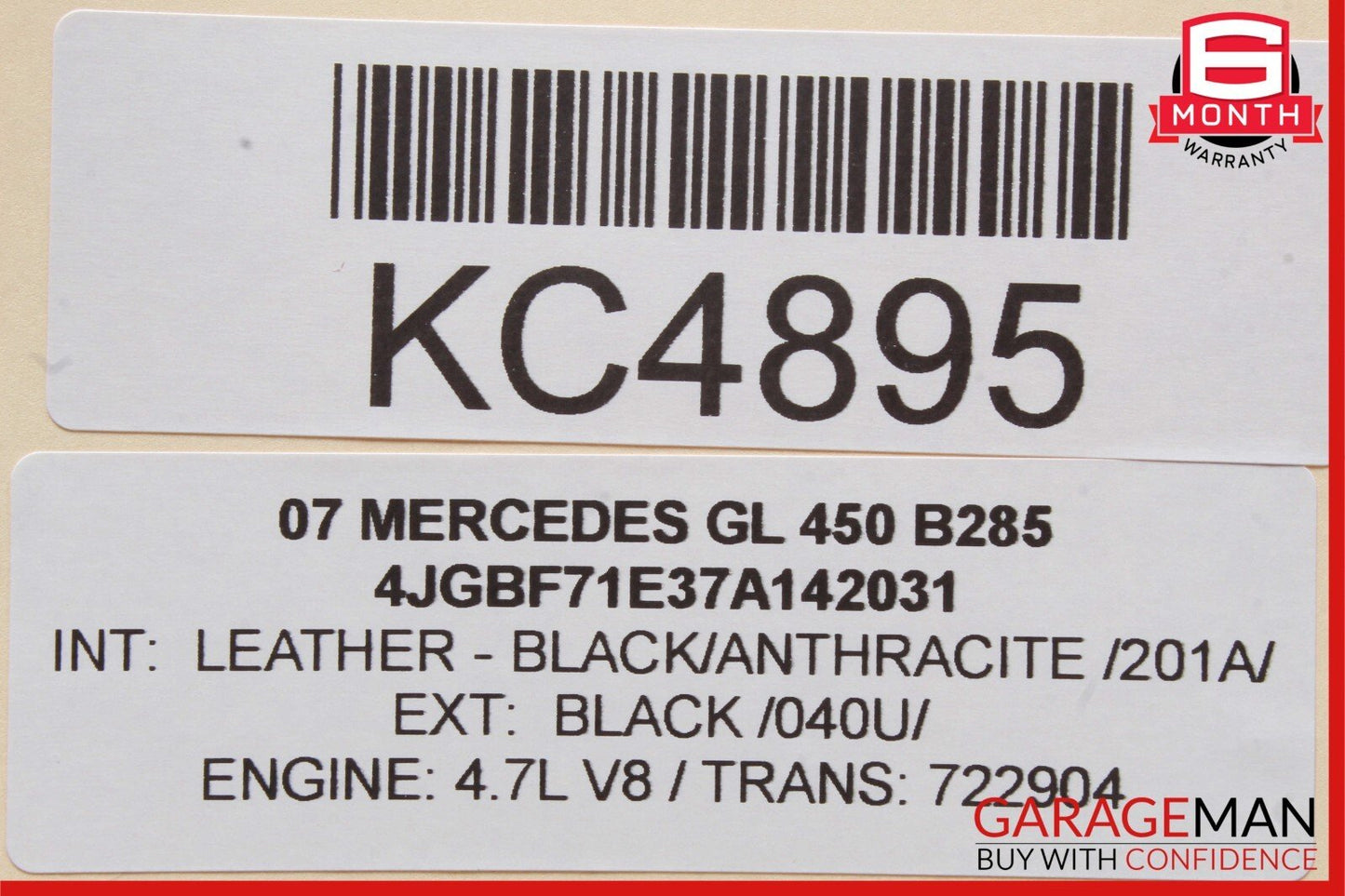 06-12 Mercedes X164 GL450 ML350 Rear AC A/C Heater Climate Control Switch OEM