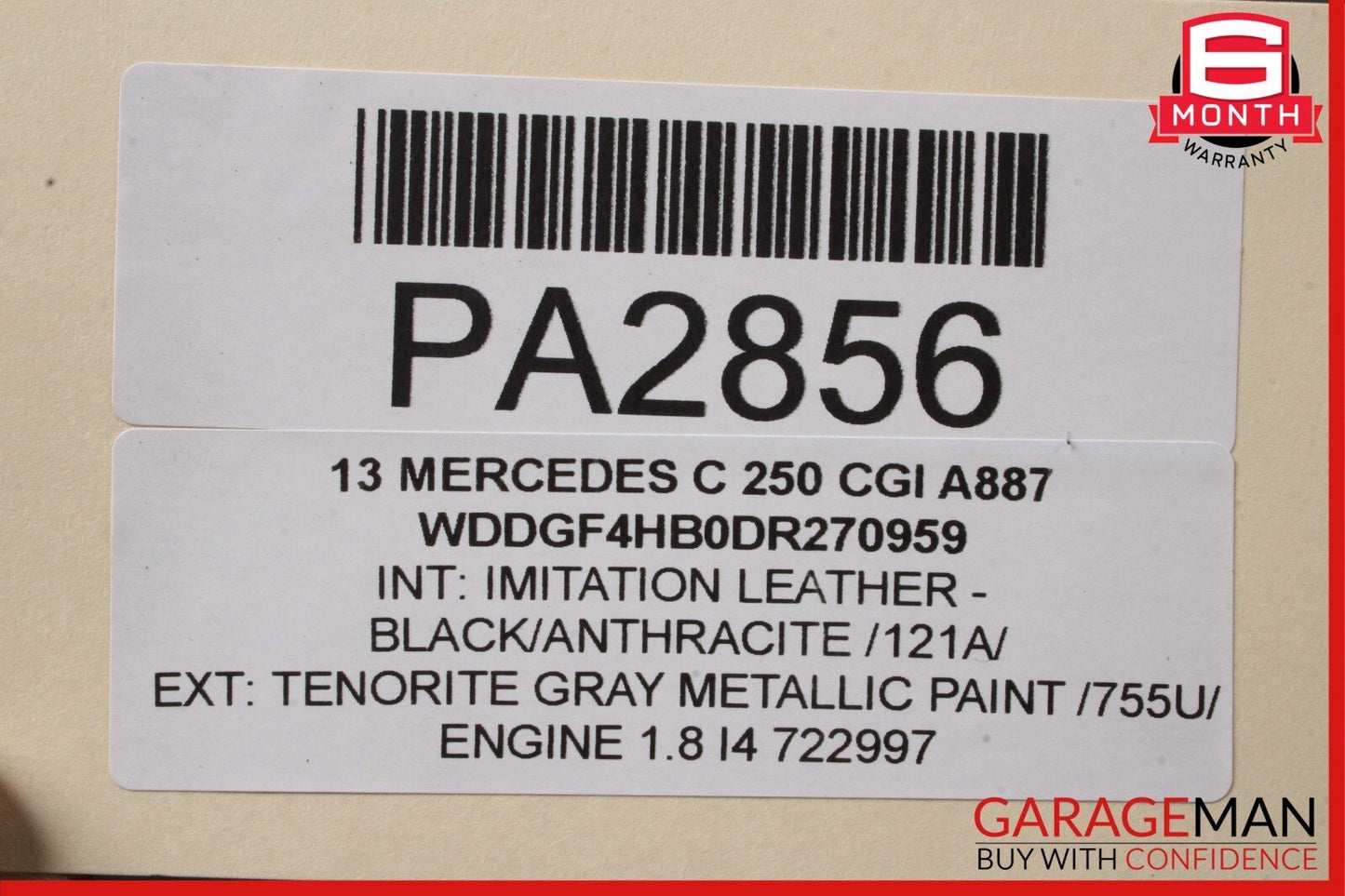 12-15 Mercedes C250 SLK250 7G Automatic Transmission Assembly 722.997 109k