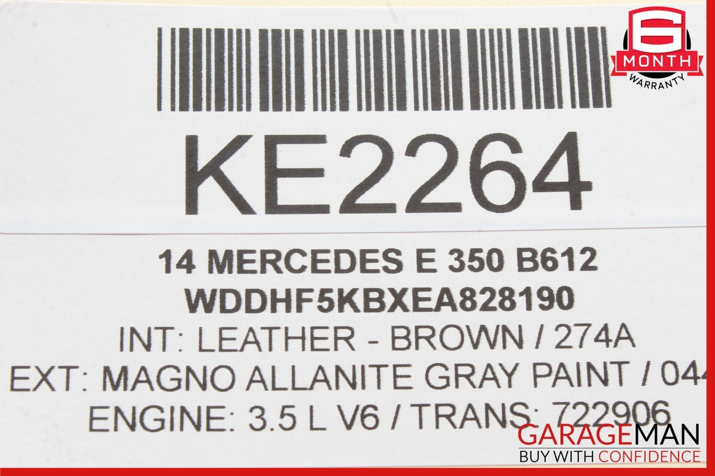 08-16 Mercedes W212 E350 C300 Rear Right Side Door Window Regulator Motor OEM