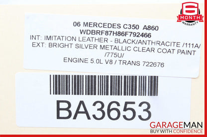 01-07 Mercedes W203 C230 C350 Rear Left Side Door Computer Control Module Unit