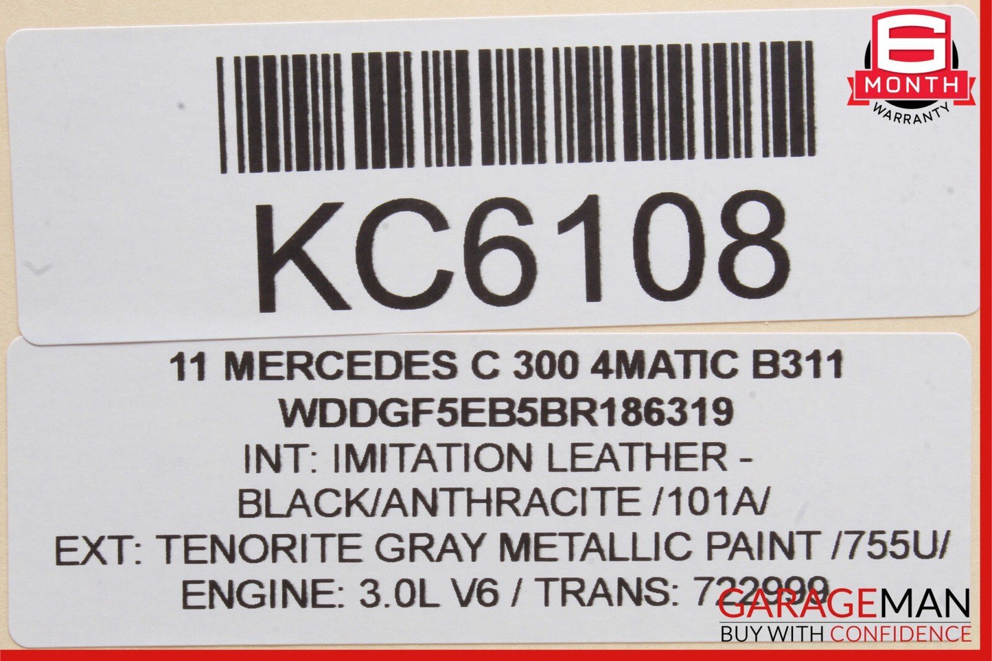 08-14 Mercedes W204 C300 4MATIC Rear Right Side Exterior Door Handle OEM