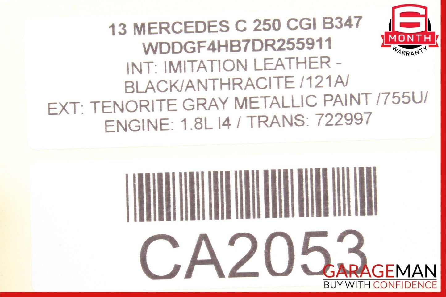 12-14 Mercedes W204 C250 C350 Front Left Driver Side Exterior Door Handle OEM