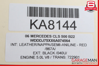 06-11 Mercedes W219 CLS500 Rear Left Driver Side Door Control Module OEM