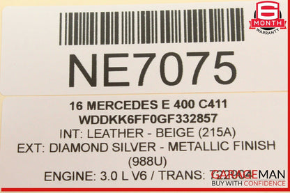 11-17 Mercedes W207 E400 E350 E550 Convertible Rear Audio Sound Subwoofer OEM