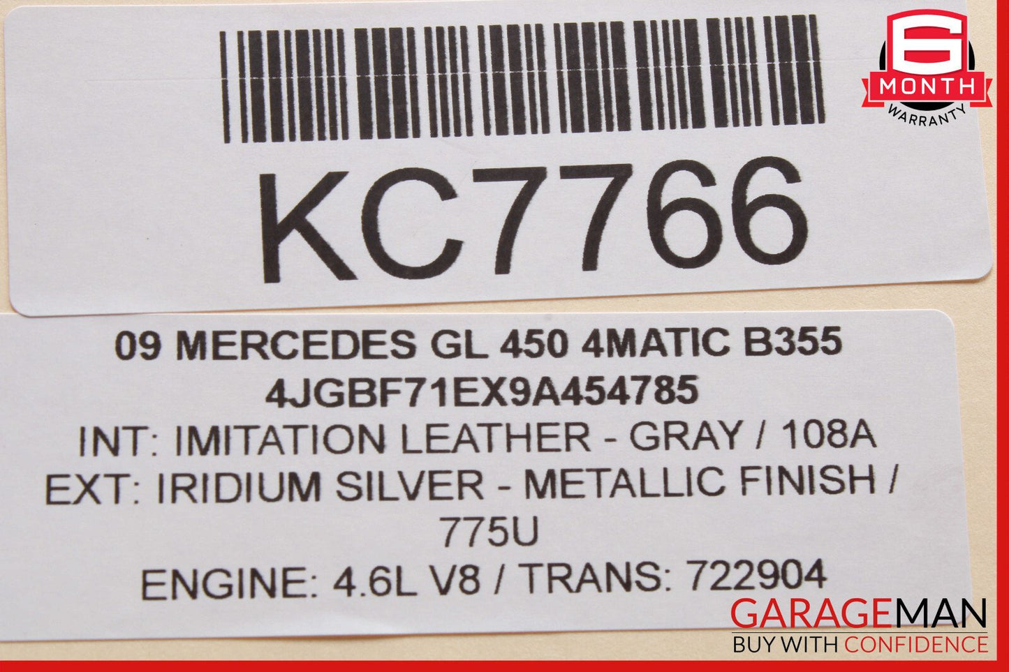 09-13 Mercedes X164 GL450 ML550 Driver Steering Wheel Brown 1644605803 OEM