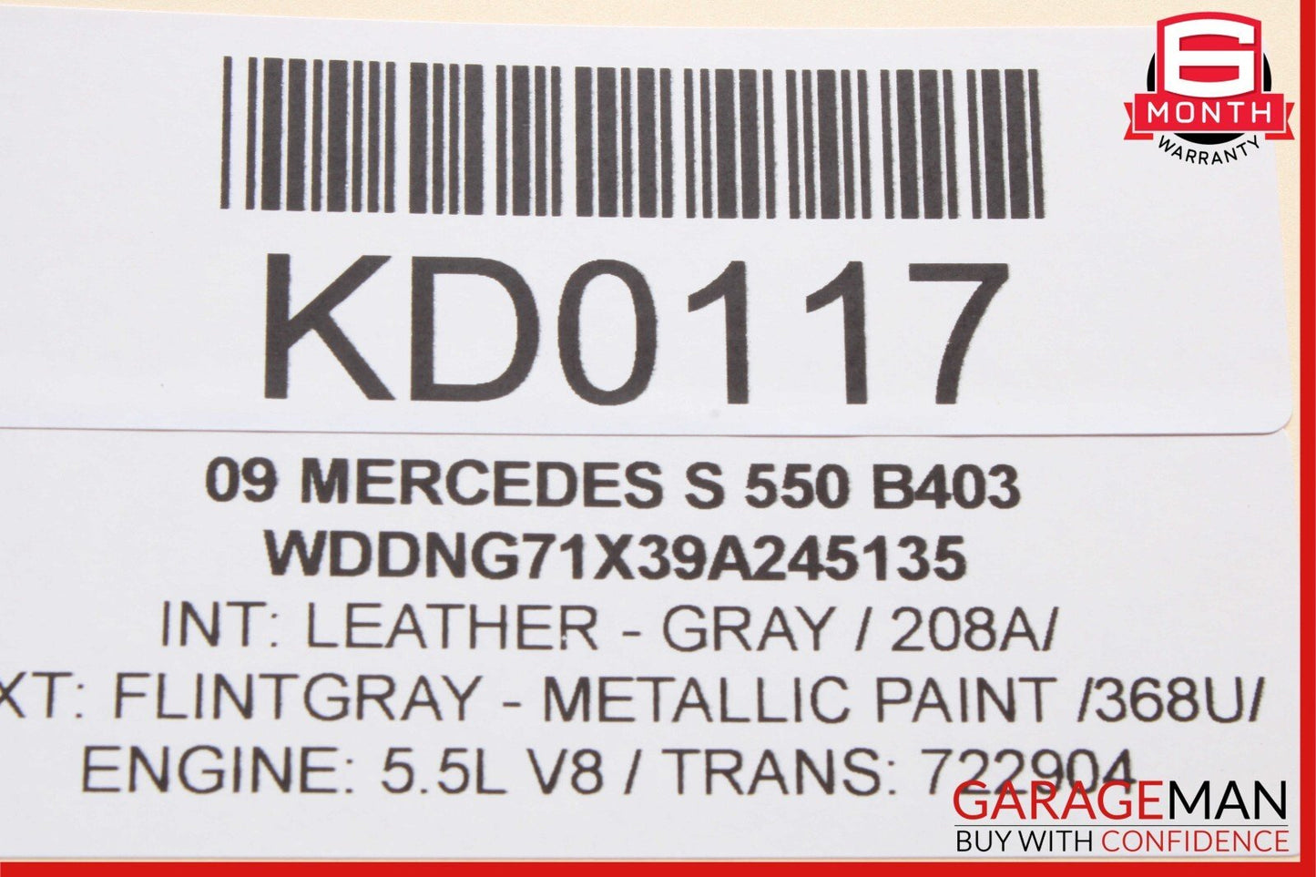 07-13 Mercedes W221 S550 S350 Front Left Door Control Module 2218704495 OEM