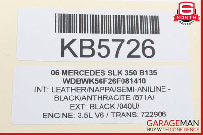 05-11 Mercedes R171  SLK350 Front Overhead Reading Dome Lamp Reading Map Light