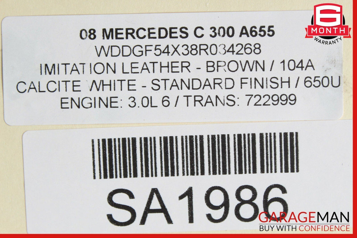 08-11 Mercedes W204 C300 RWD 7G Auto Trans Automatic Transmission 722.999 176k