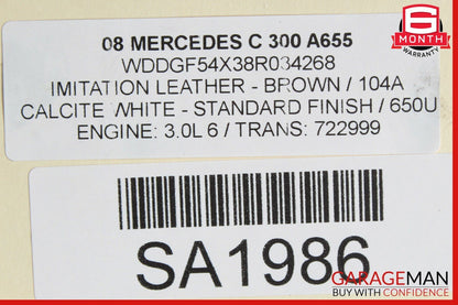 08-11 Mercedes W204 C300 RWD 7G Auto Trans Automatic Transmission 722.999 176k