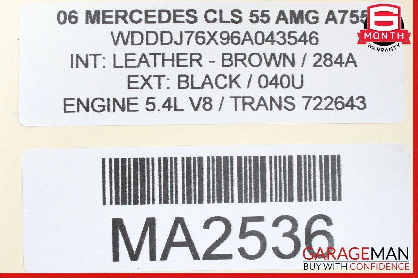 03-11 Mercedes W219 CLS55 E55 AMG Rear Right Passenger Side Upper Control Arm