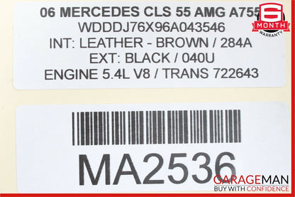 03-11 Mercedes W219 CLS55 E55 AMG Rear Right Passenger Side Upper Control Arm