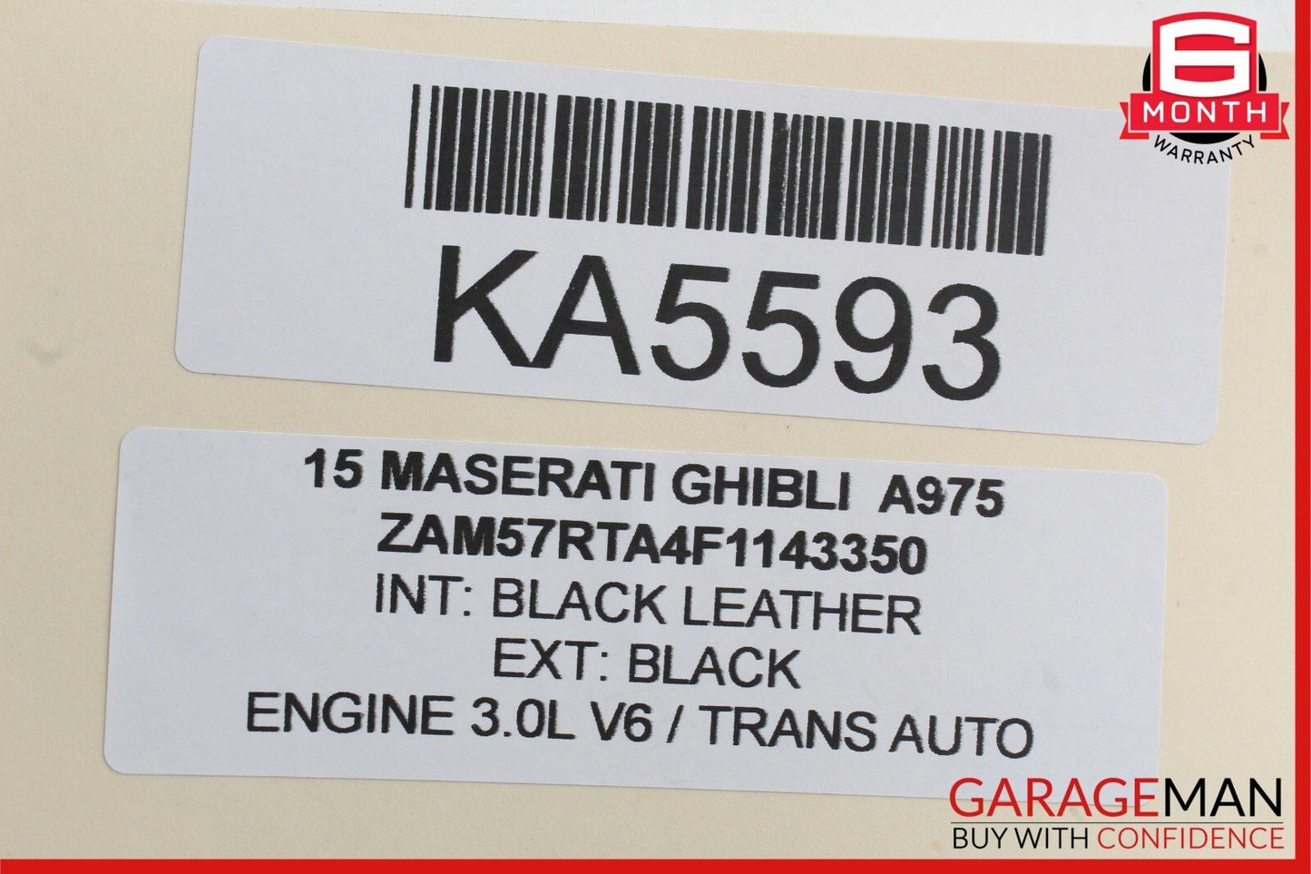 14-17 Maserati Ghibli Rear Left / Right Side Lower Forward Wishbone Control Arm