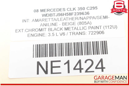 03-09 Mercedes W209 CLK350 ML350 Sirius Satellite Radio Receiver 2118703389 OEM