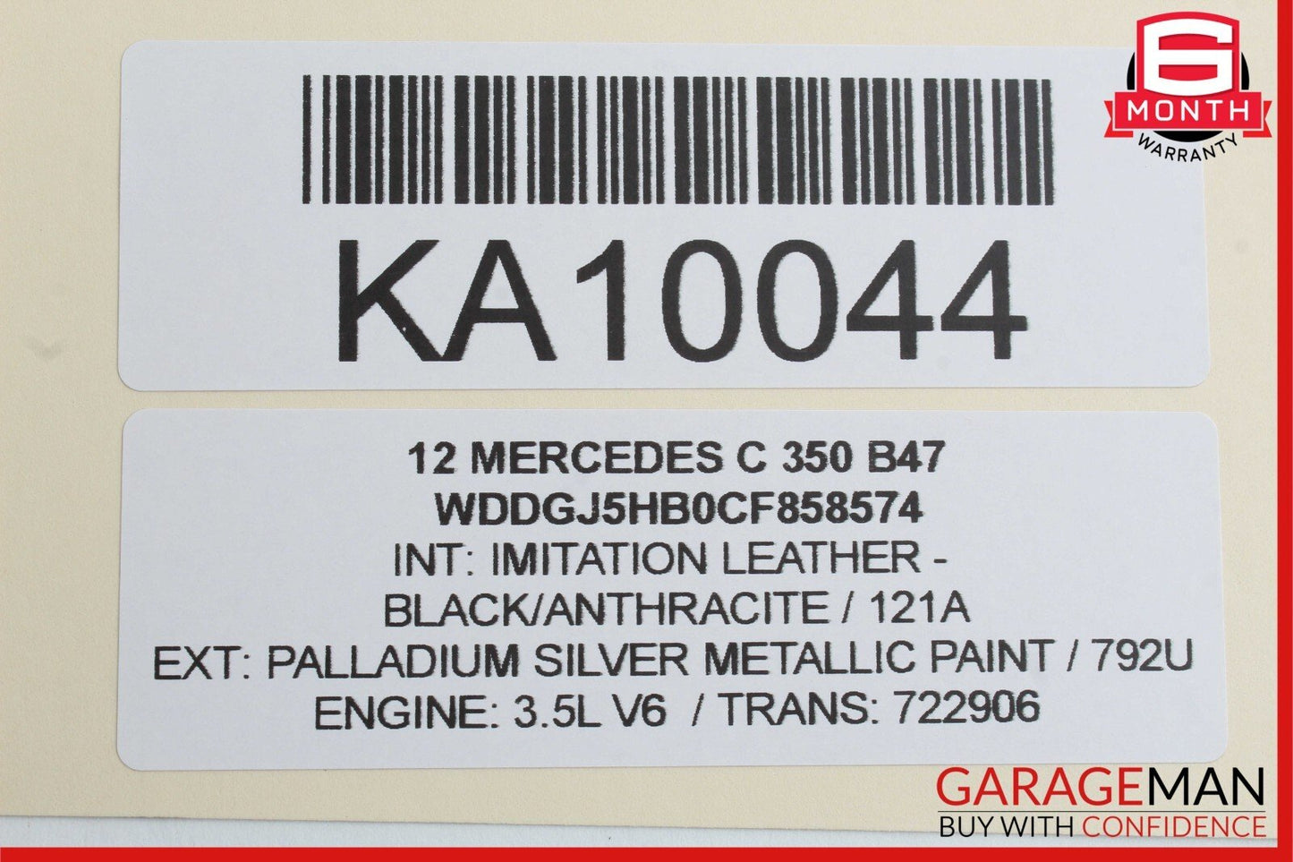 12-14 Mercedes W204 C250 Coupe Front Right Passenger Seat Belt Retractor Black