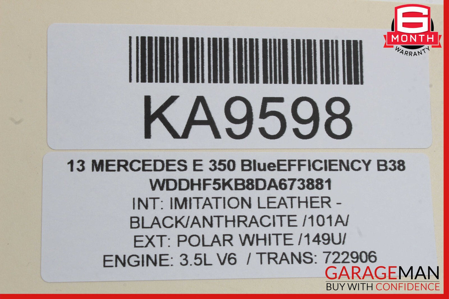 08-16 Mercedes W212 E350 C250 Rear Left Door Lock Latch Actuator OEM