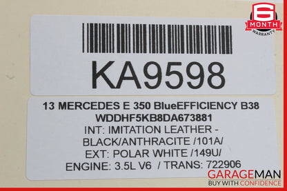 08-16 Mercedes W212 E350 C250 Rear Left Door Lock Latch Actuator OEM