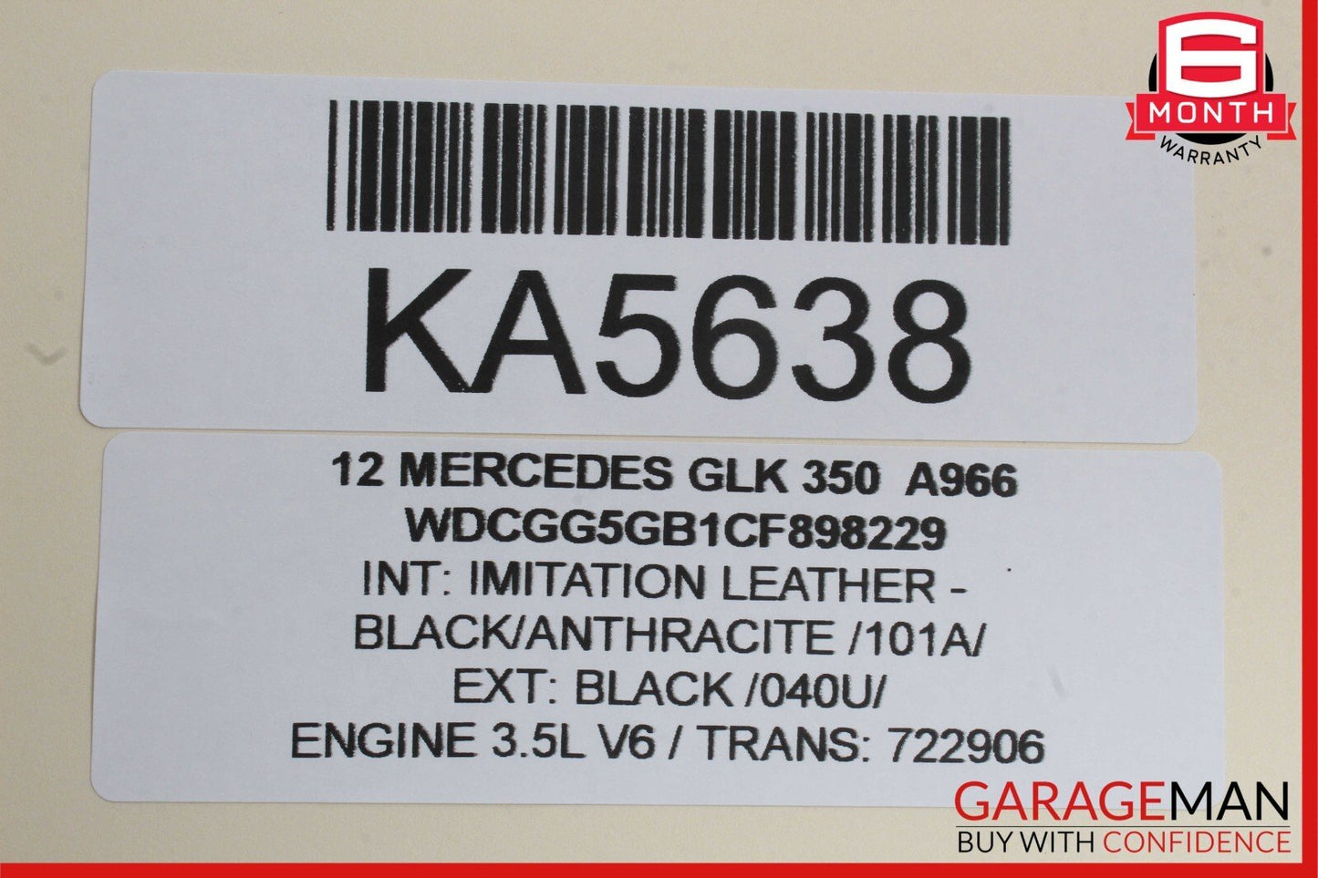 13-15 Mercede X204 GLK350 GLK250 Left Side Rear View Door Mirror Blind Spot OEM