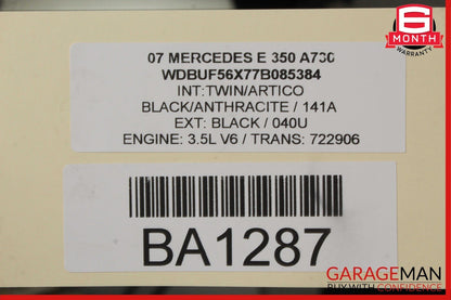 03-09 Mercedes W211 E350 E500 E550 Front Right Door Window Regulator Motor Unit
