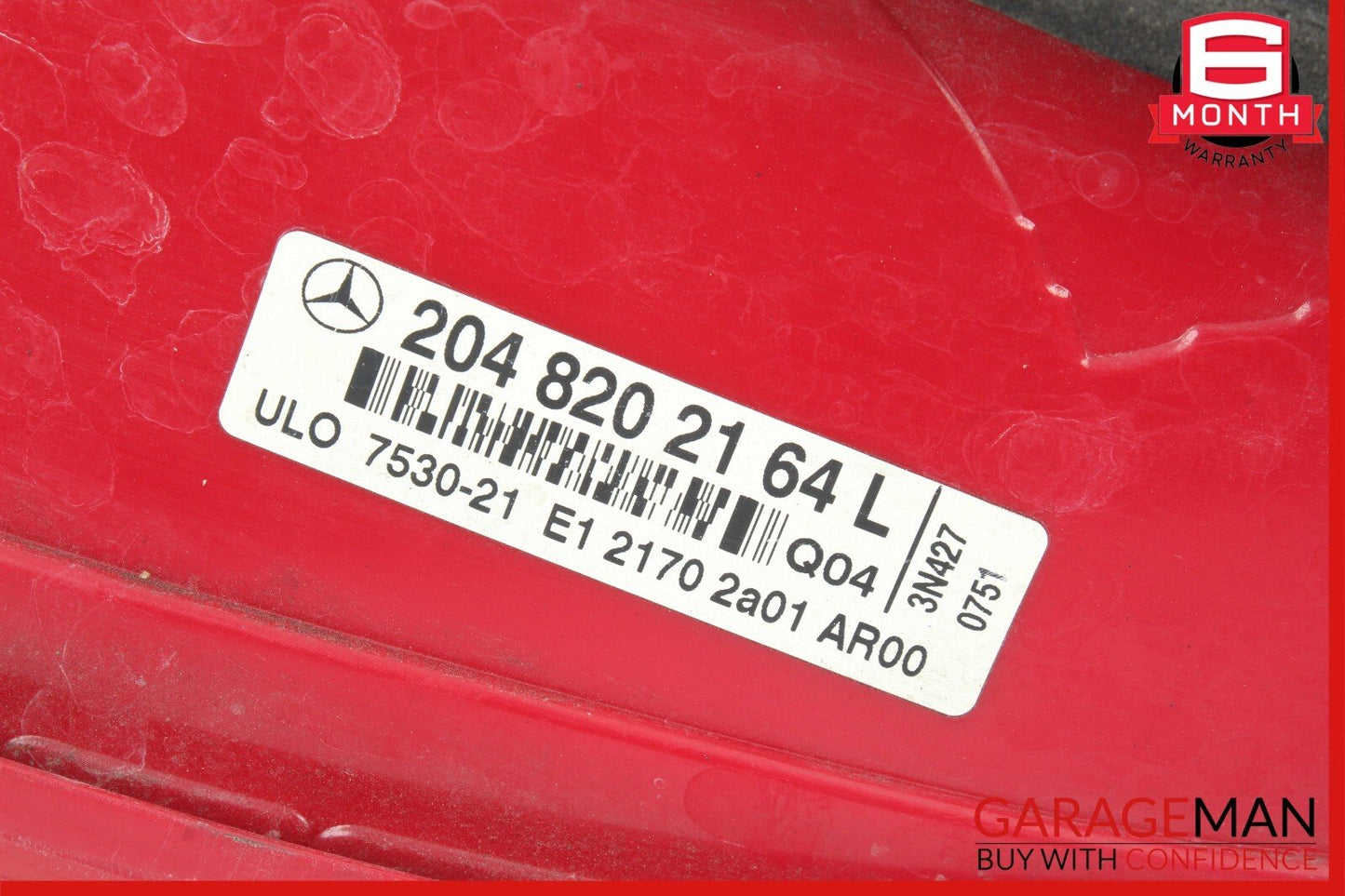 08-11 Mercedes W204 C300 C63 AMG Rear Left Side Taillight Tail Light Lamp OEM