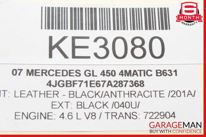 07-19 Mercedes X164 GL450 GL550 GL350 Rear 3rd Third Row Seat Motor OEM