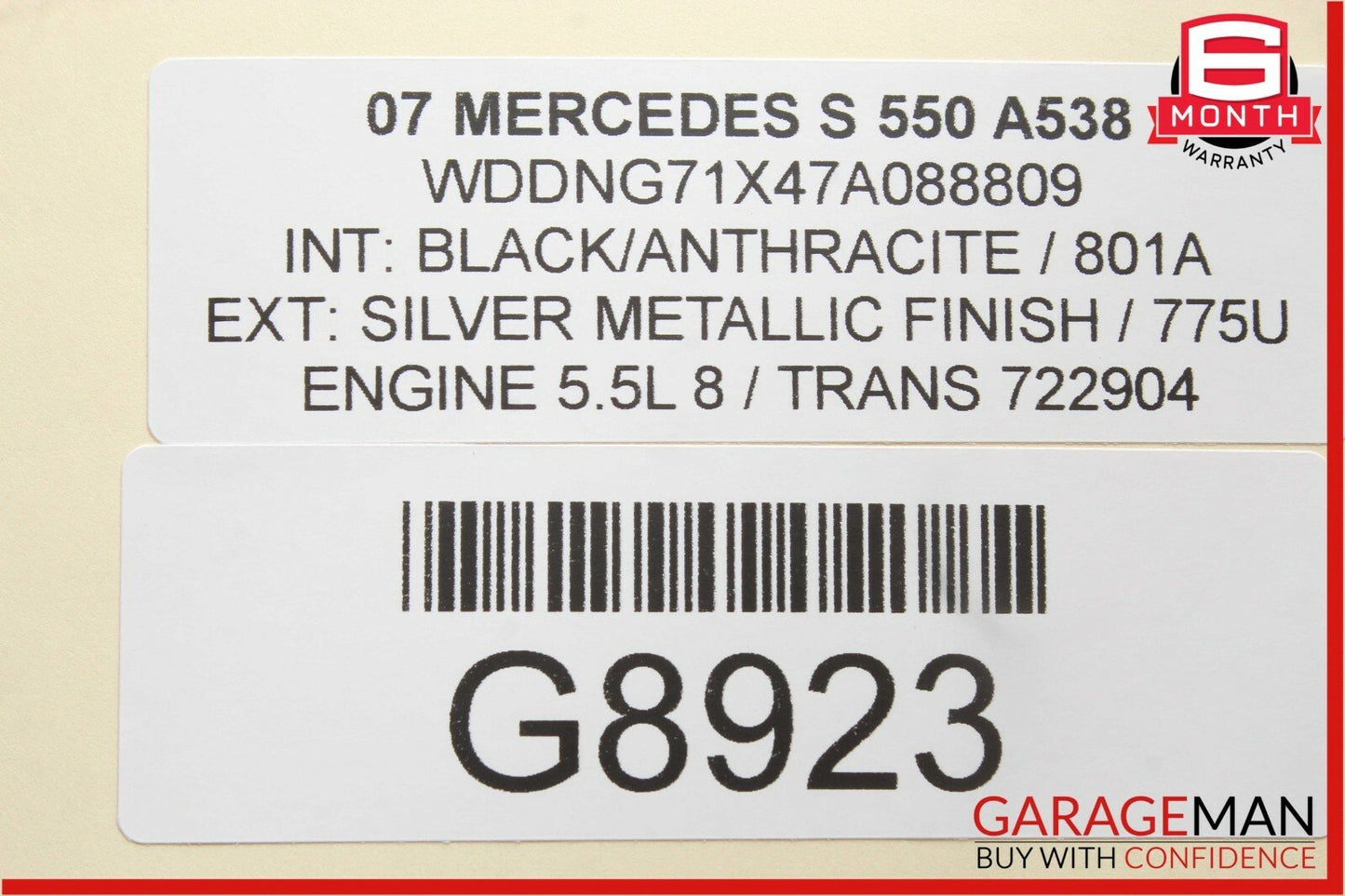 07-13 Mercedes W221 S63 AMG S550 Front Left Under Seat Controller Module