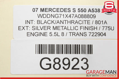 07-13 Mercedes W221 S63 AMG S550 Front Left Under Seat Controller Module