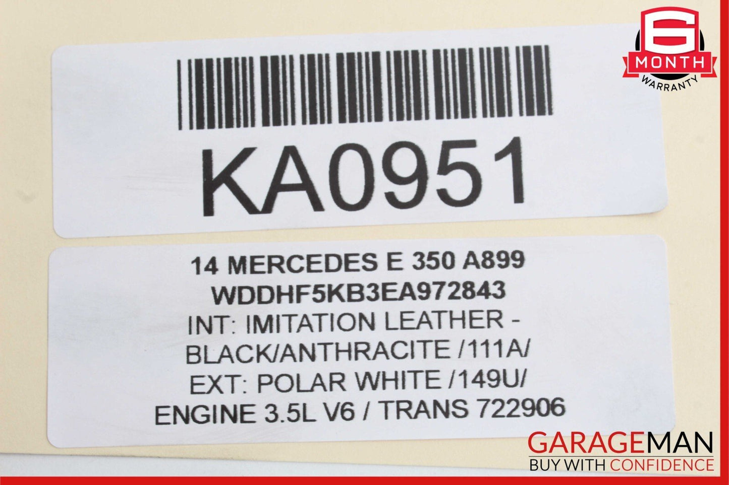 08-16 Mercedes W212 E350 C300 Front Right Passenger Door Lock Latch Actuator