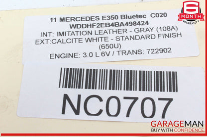 10-16 Mercedes W212 E350 Bluetec Front Left Side Wheel Spindle Knuckle Hub OEM