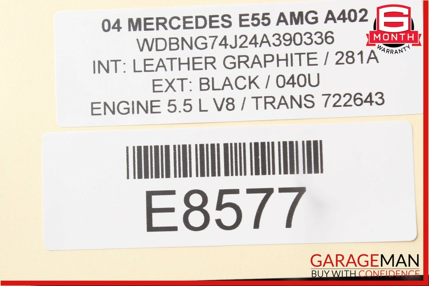 03-06 Mercedes W211 E55 Front Left Driver Side Door Control Module OEM