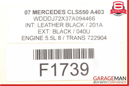 03-11 Mercedes W219 CLS500 E500 Keyless Go Entry Control Module 2118203985 OEM