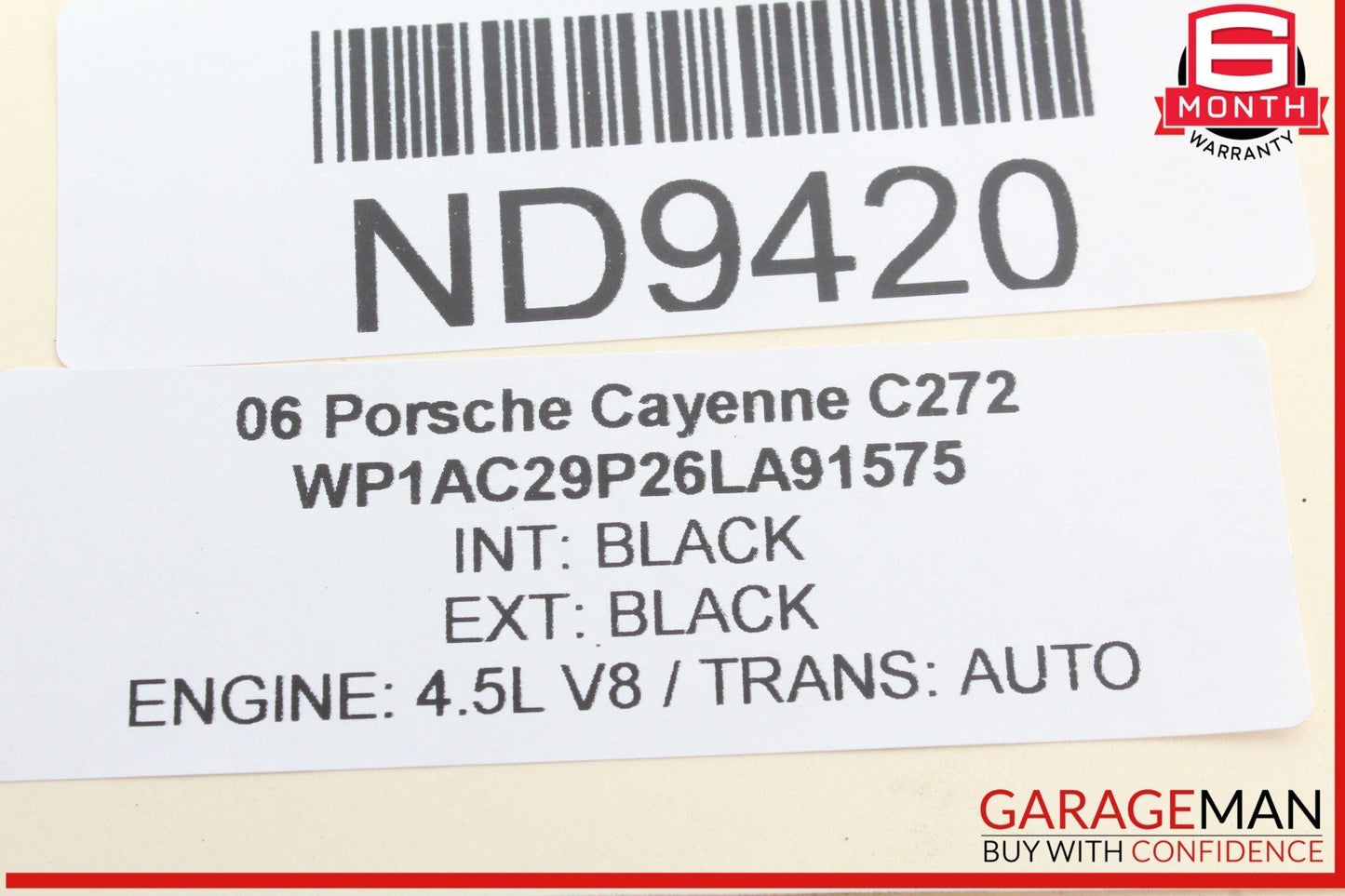 03-10 Porsche Cayenne 955 957 Front Left Driver Side Window Regulator Motor OEM