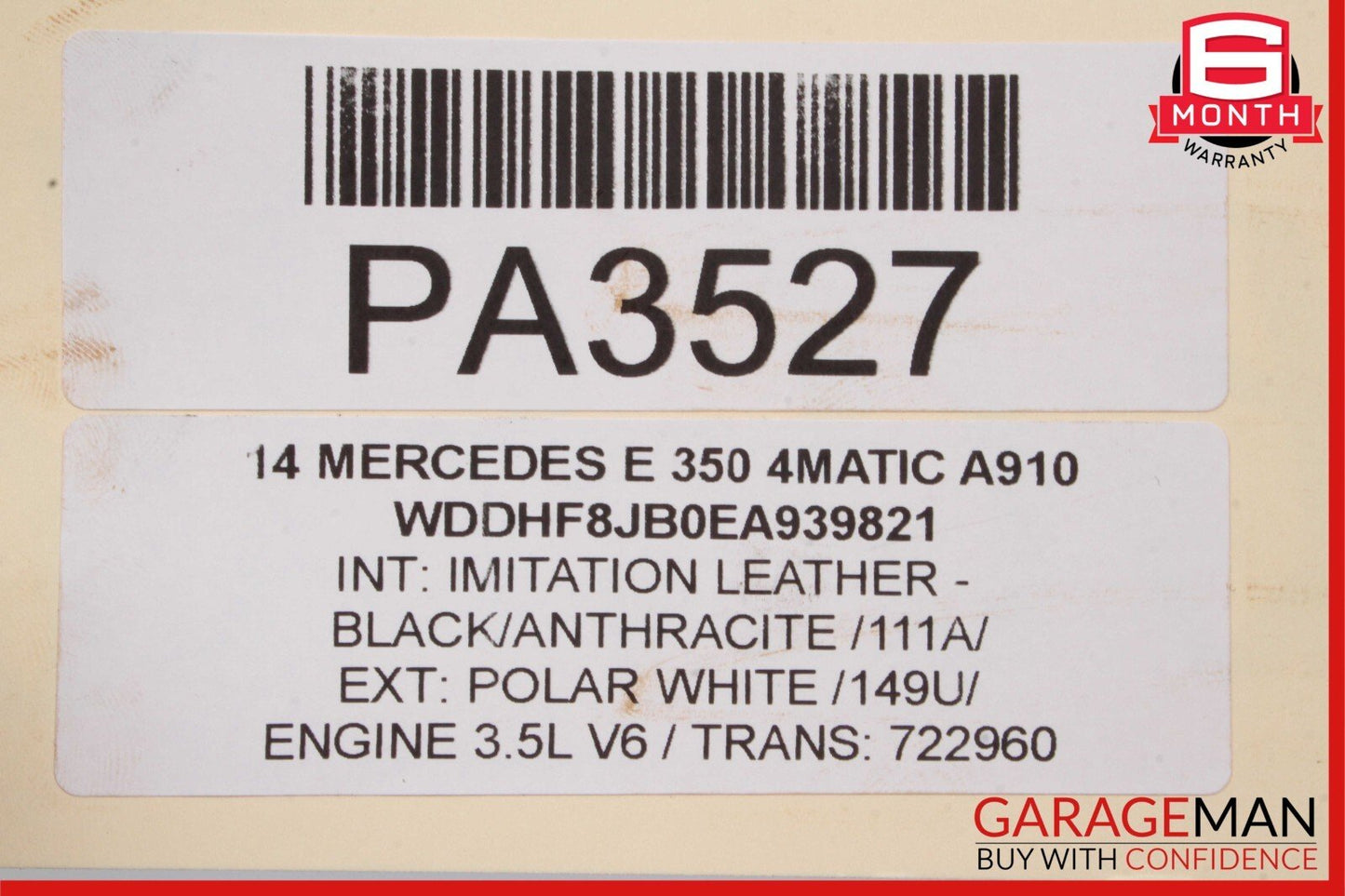 14-16 Mercedes W212 E350 Sedan 4Matic AWD Automatic Transmission Assembly 89k