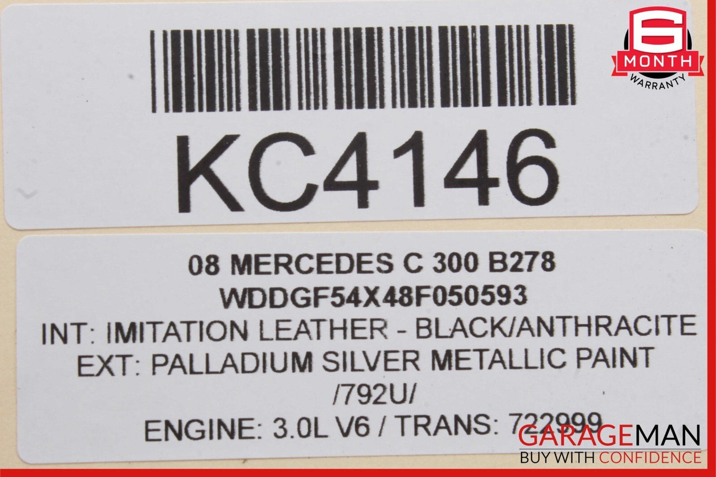 08-16 Mercedes W204 C300 GLK350  Rear Left Door Window Regulator Motor Unit OEM
