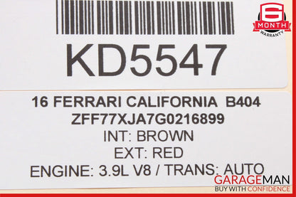 15-18 Ferrari California Front Left Driver Side Switch Surround Trim Panel Brown