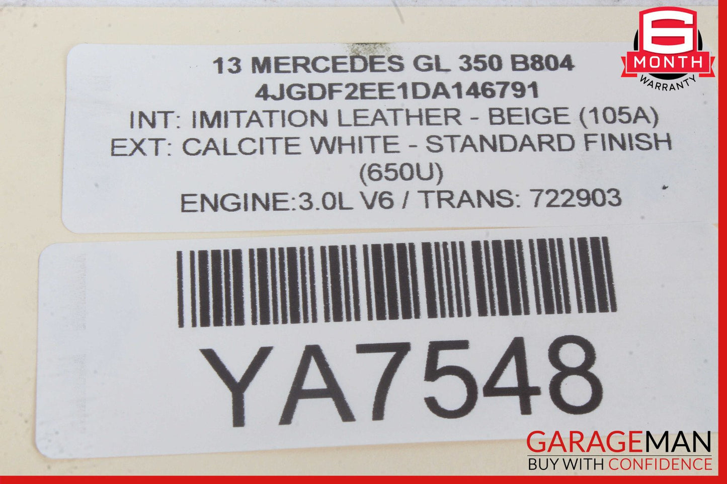 12-19 Mercedes X166 GL350 Rear Right Passenger Side Lower Control Arm OEM