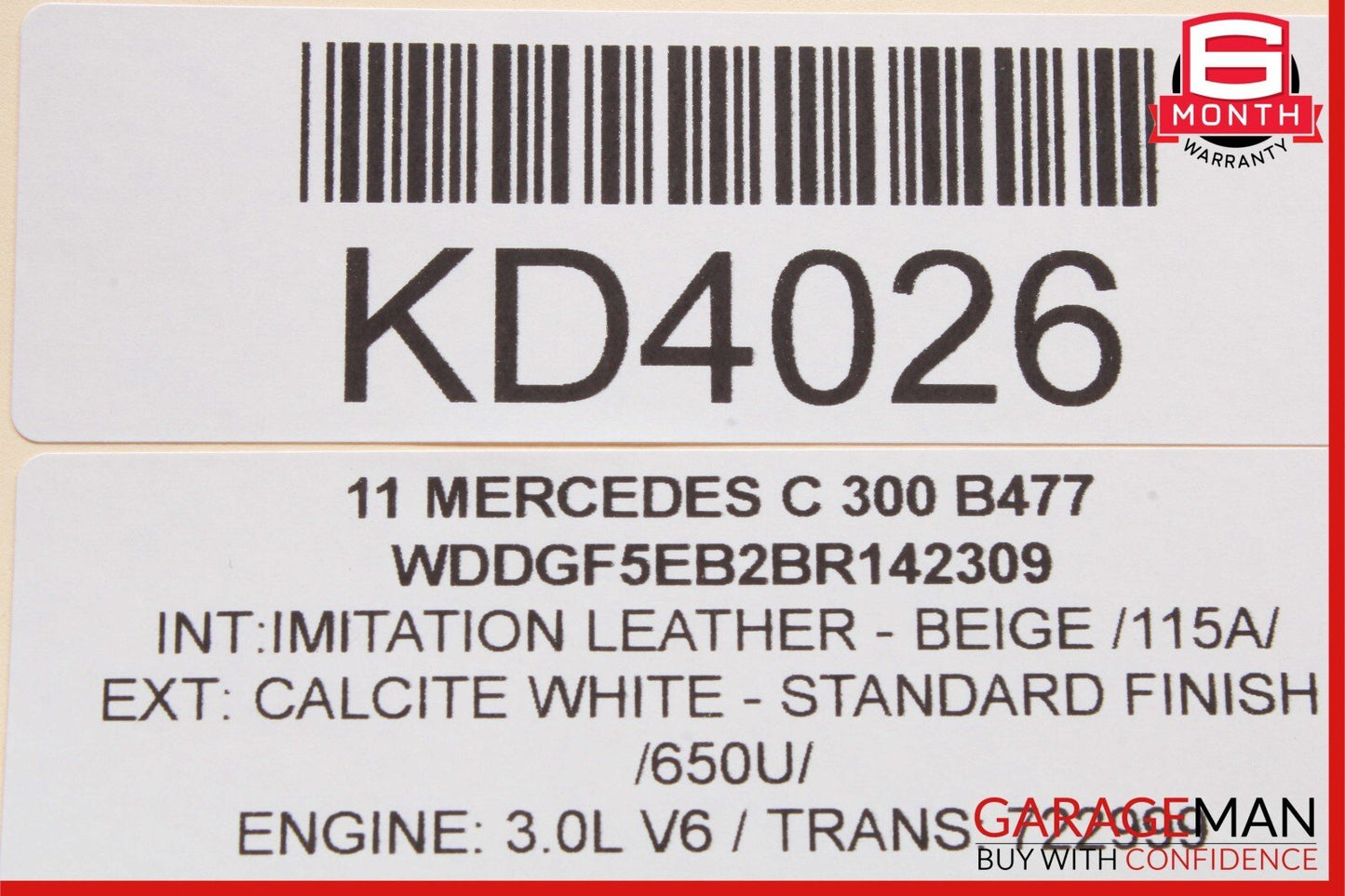 08-11 Mercedes W204 C300 C250 Rear Left Driver Side Exterior Door Handle OEM