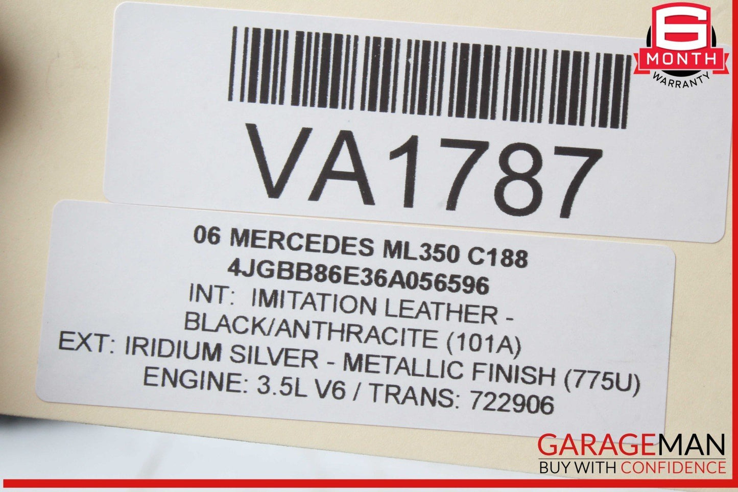 06-12 Mercedes W164 ML350 GL450 Rear Right Or Left Side Half Axle Shaft OEM
