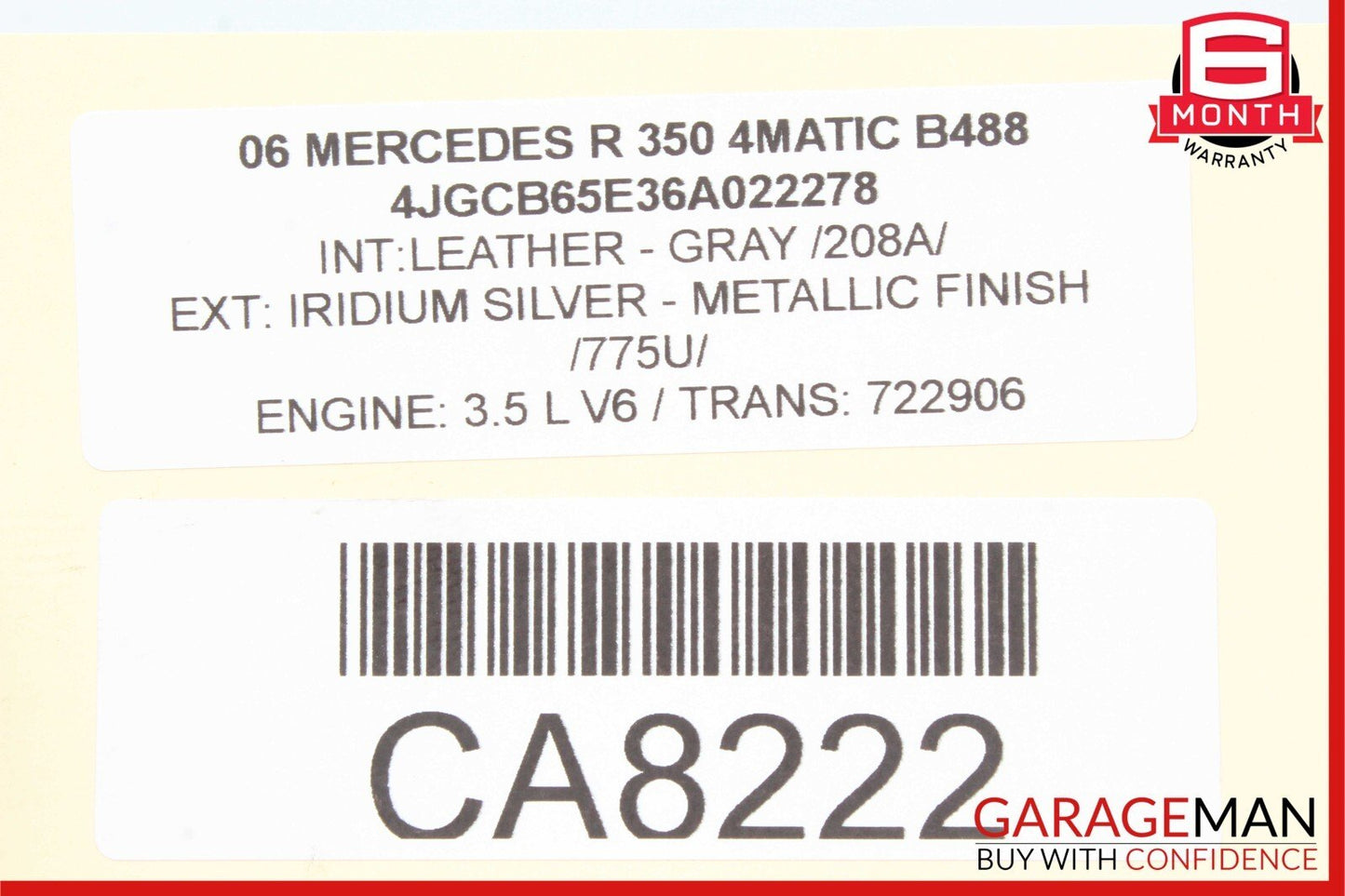 06-13 Mercedes W251 R320 R350 GL320 Front Right Side Exterior Door Handle Silver