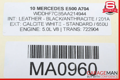 10-13 Mercedes W212 E350 E500 Dashboard Dash AC A/C Air Vent RightÂ Trim OEM