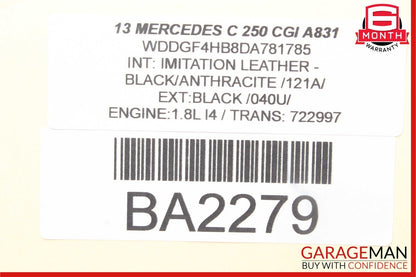 08-15 Mercedes W204 C250 Rear Left Driver Side Door Control Module OEM