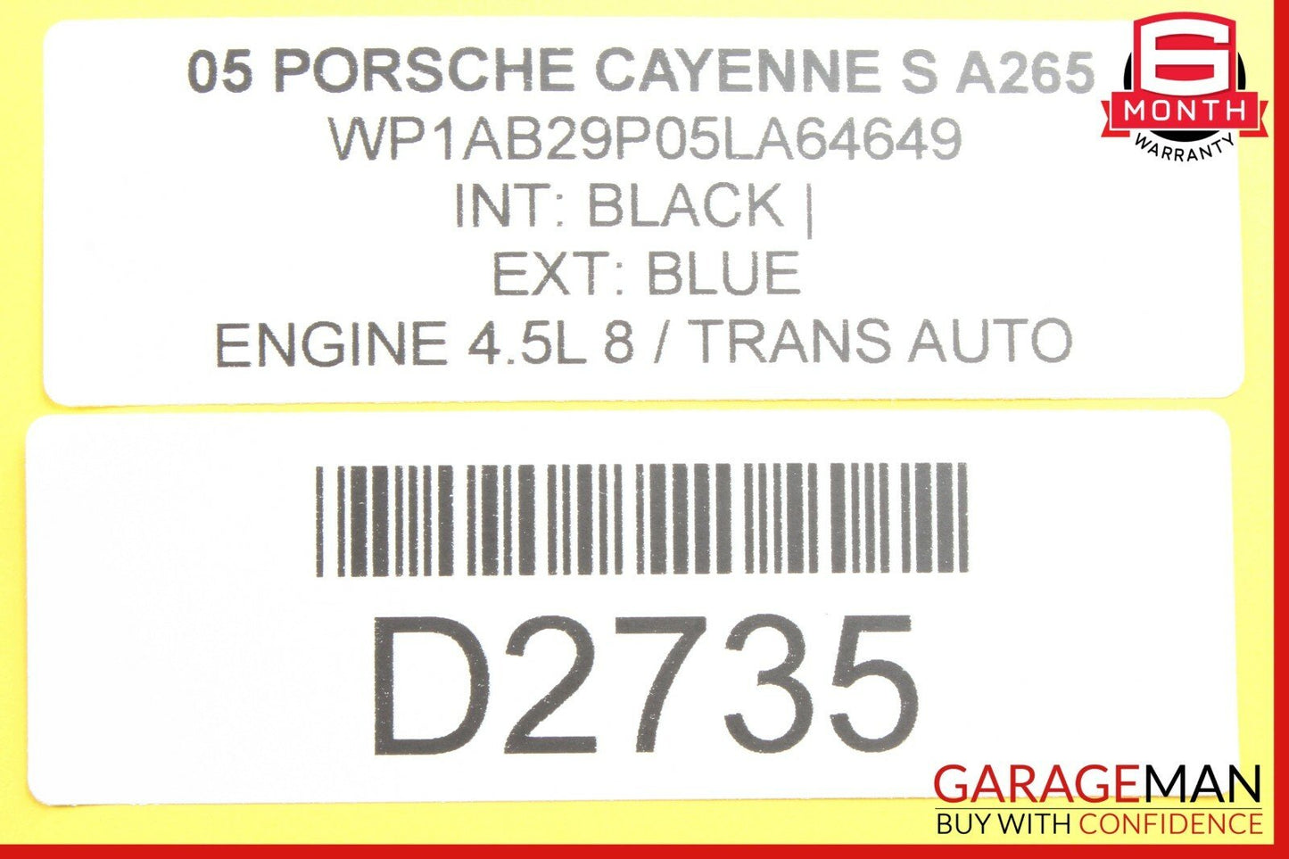 03-06 Porsche Cayenne 955 Front Left / Right Side Seat Adjustment Memory Module