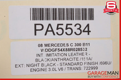 08-11 Mercedes W204 C300 C350 Front Hood Bonnet Lid Panel Cover OEM