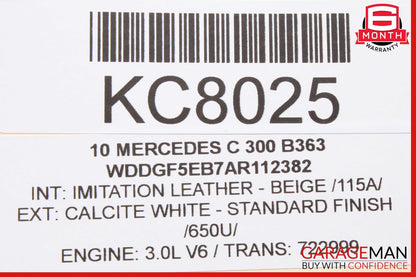 08-16 Mercedes W204 C300 GLK350 C300 Rear Right Door Window Regulator Motor OEM