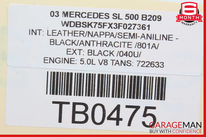 03-11 Mercedes R230 SL500 Front Right Lower Control Arm 211 14 OEM
